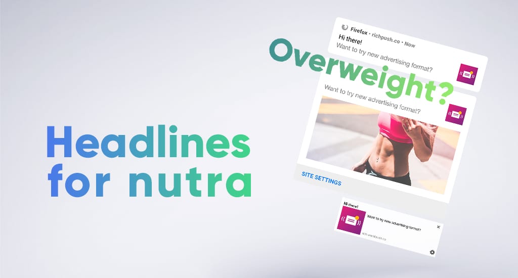 Headlines for nutra: examples of titles and descriptions