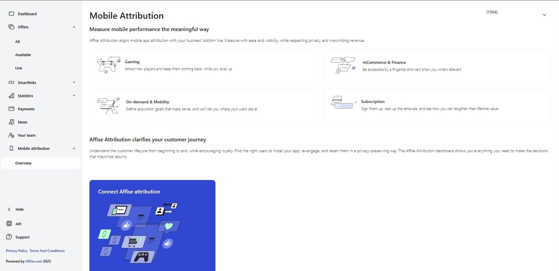 Mobile Attribution at Offer.one CPA network
